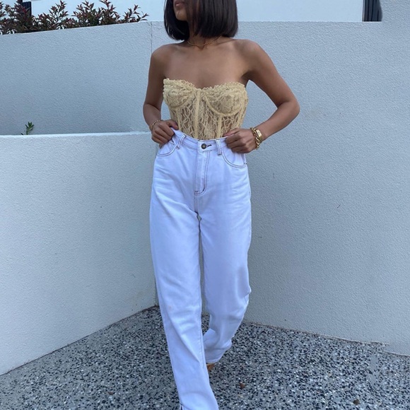 Lace Mesh Corset Top - Picture 4 of 15